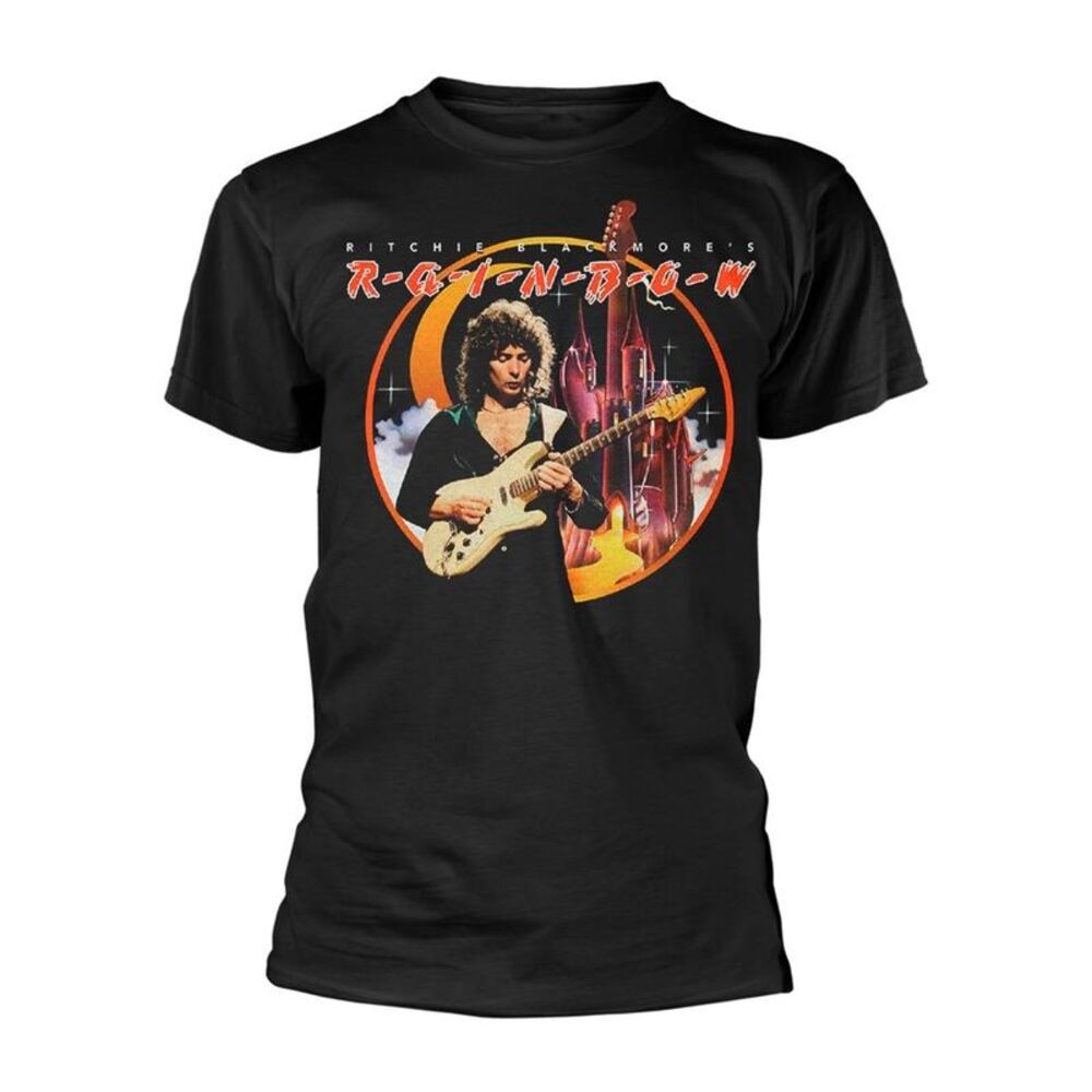 Rainbow Unisex Adult Ritchie Blackmore�'s Photograph T-Shirt / Black